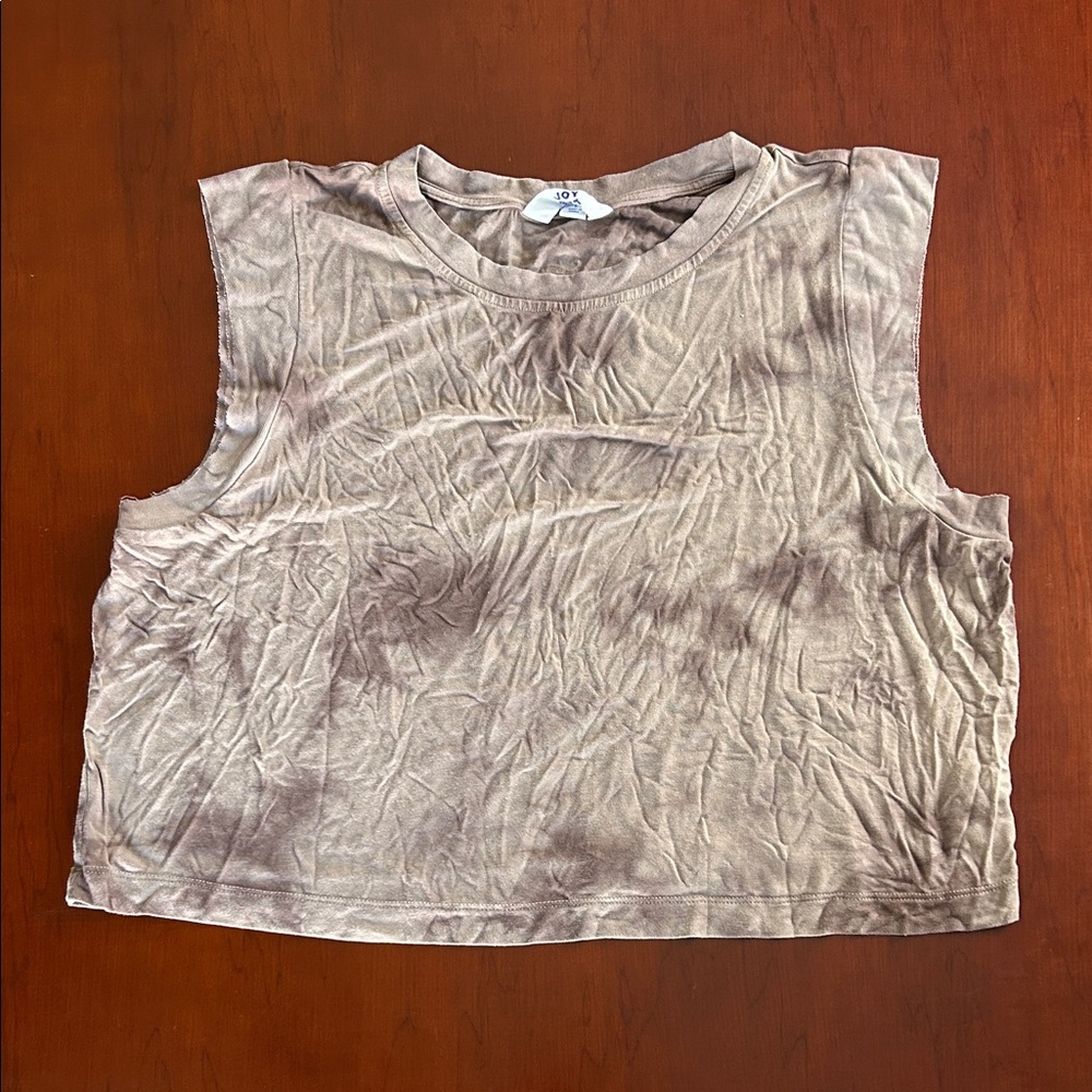 JoyLab Brown Tie-Dye Muscle Tee